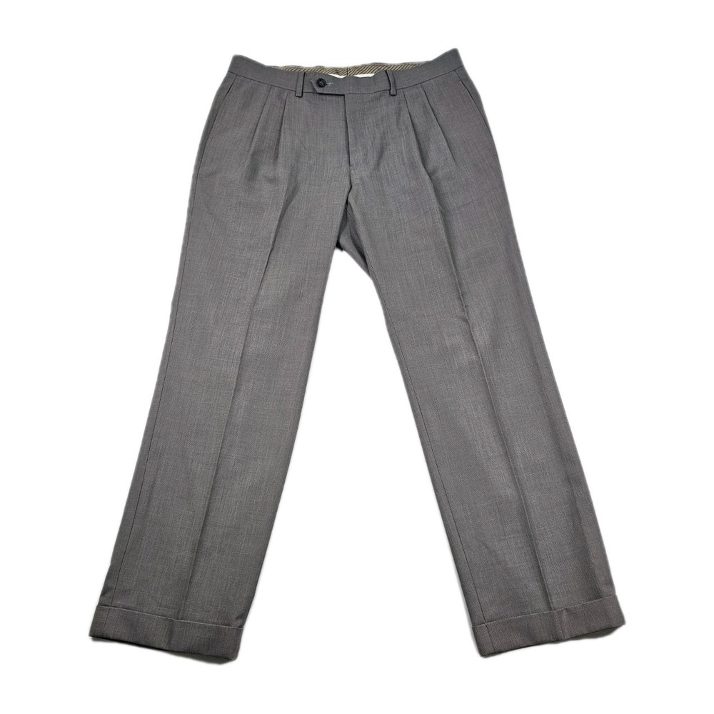 Lauren Ralph Lauren Classic Fit Double Pleated Mens Light Grey Dress Pants 33x30